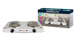 Электроплита ERGOLUX ELX-EP02-C01 бел. 2 спиральных ТЭН 2 кВт 220 в