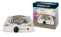 Электроплита ERGOLUX ELX-EP01-C01 бел. 1 спиральный ТЭН 1 кВт 220 в