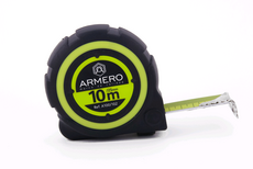 Рулетка 10 м * 25 мм автостоп магнит нейлон ARMERO 